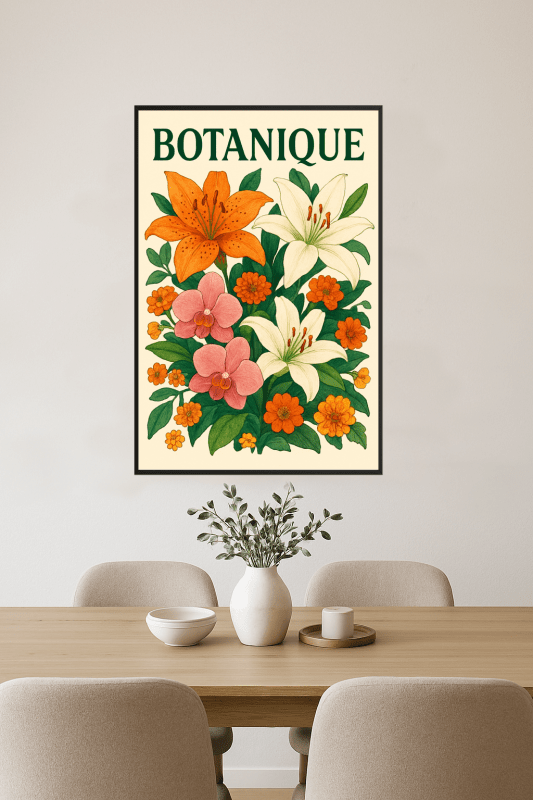 Botaniczny Druk Sztuki Kwiatowej - CasaNookDecor