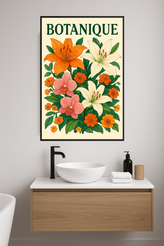 Botaniczny Druk Sztuki Kwiatowej - CasaNookDecor