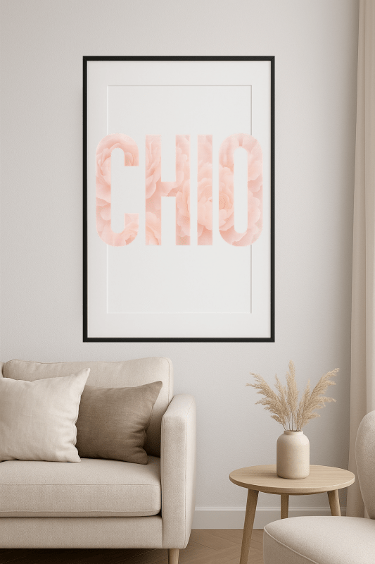 Chio Kwiatowa Sztuka Literowa - CasaNookDecor