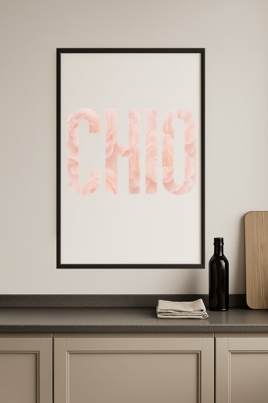Chio Kwiatowa Sztuka Literowa - CasaNookDecor