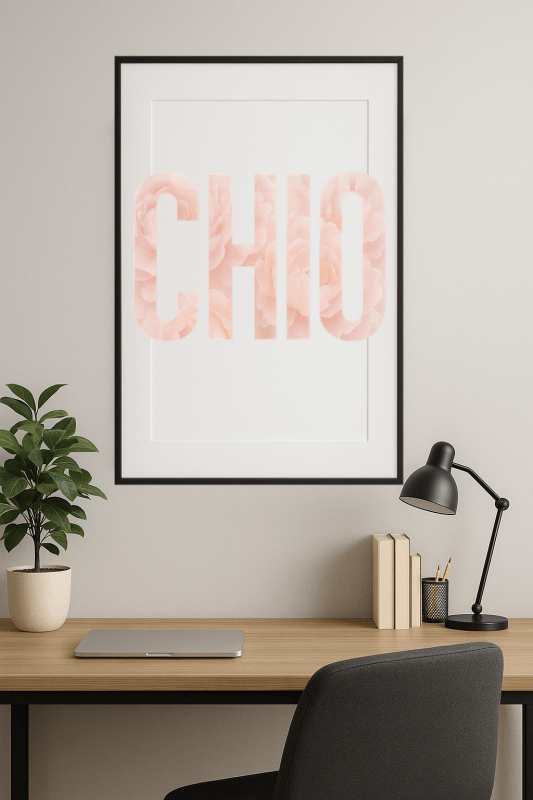 Chio Kwiatowa Sztuka Literowa - CasaNookDecor