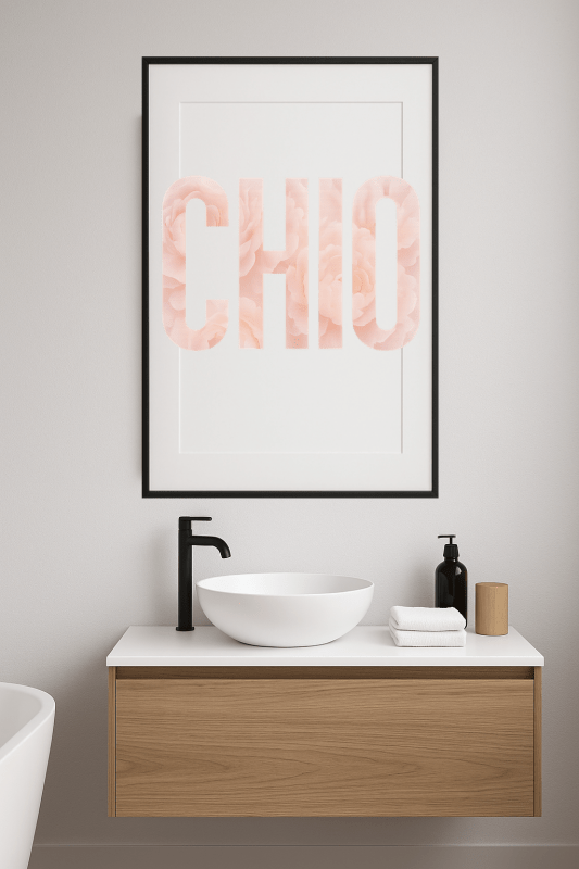 Chio Kwiatowa Sztuka Literowa - CasaNookDecor