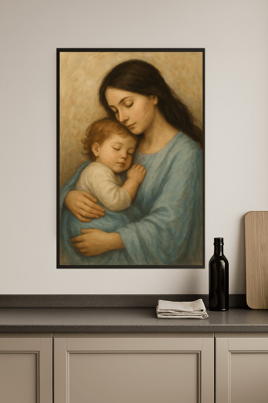 Czuły Uścisk Matki I Dziecka - CasaNookDecor