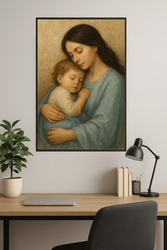 Czuły Uścisk Matki I Dziecka - CasaNookDecor