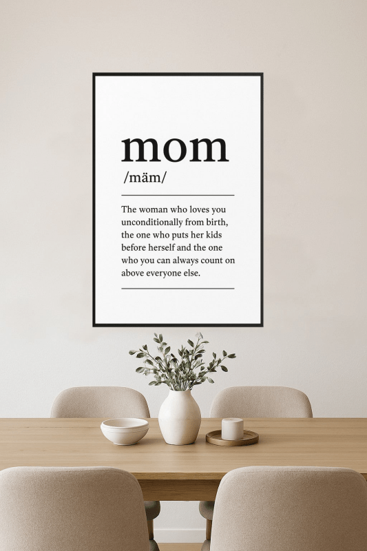 Definicja Mamy - Plakat - CasaNookDecor