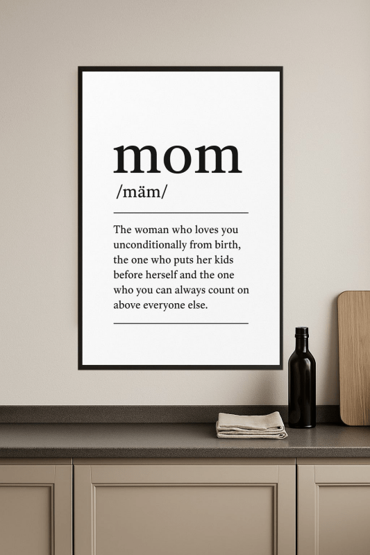 Definicja Mamy - Plakat - CasaNookDecor