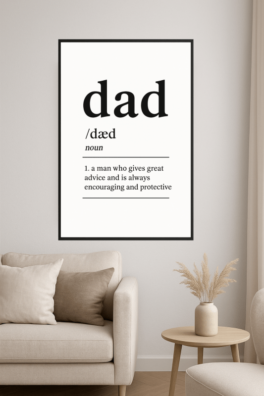 Definicja Taty Wydrukowana - CasaNookDecor