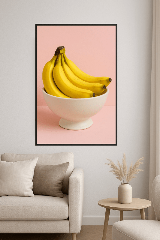 Dojrzałe Banany W Białej Misce - CasaNookDecor
