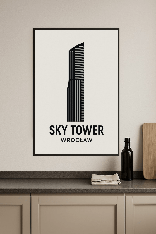 Druk Artystyczny Sky Tower Wrocław - CasaNookDecor
