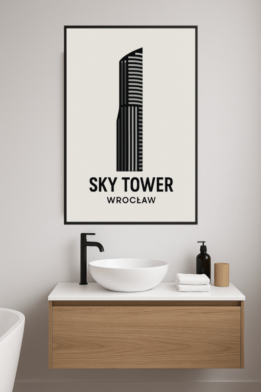 Druk Artystyczny Sky Tower Wrocław - CasaNookDecor