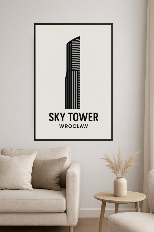 Druk Artystyczny Sky Tower Wrocław - CasaNookDecor