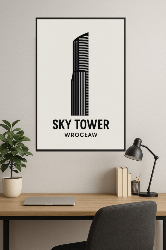 Druk Artystyczny Sky Tower Wrocław - CasaNookDecor