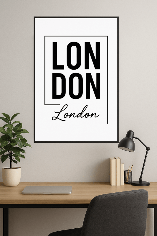 Druk Artystyczny Typografii Londynu - CasaNookDecor