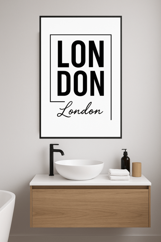 Druk Artystyczny Typografii Londynu - CasaNookDecor