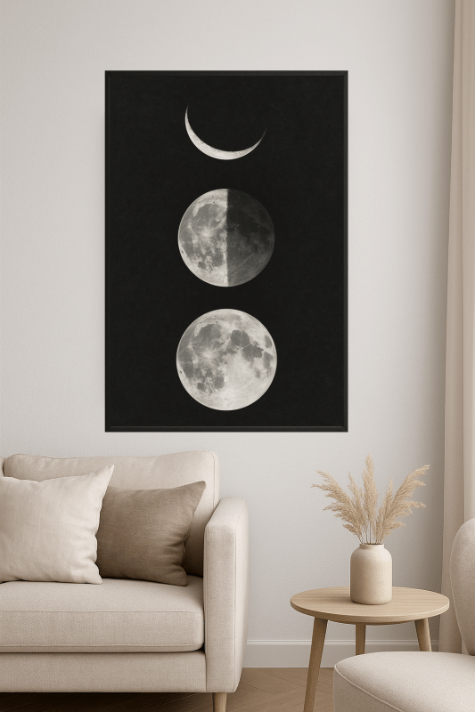 Druk Sztuki Fazy Księżyca - CasaNookDecor