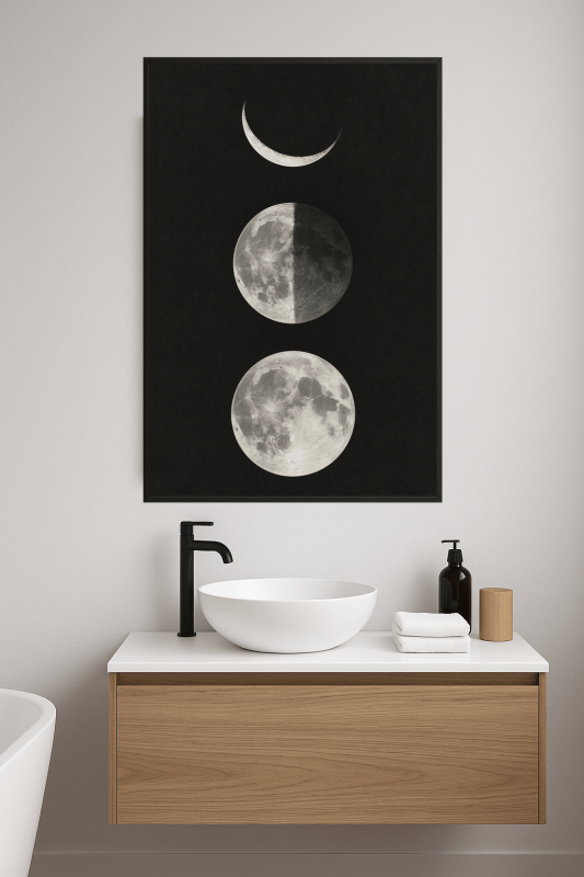 Druk Sztuki Fazy Księżyca - CasaNookDecor