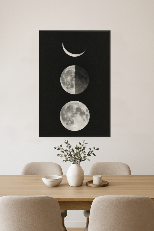 Druk Sztuki Fazy Księżyca - CasaNookDecor