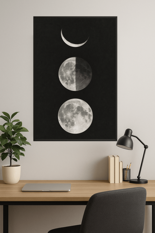 Druk Sztuki Fazy Księżyca - CasaNookDecor