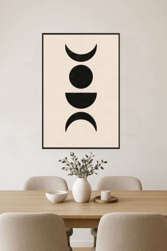 Druk Sztuki Kształtów Niebieskich - CasaNookDecor