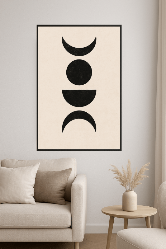 Druk Sztuki Kształtów Niebieskich - CasaNookDecor