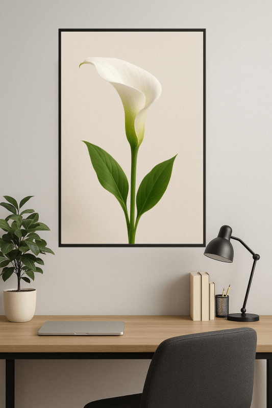 Druk Sztuki Lilii Calla - CasaNookDecor