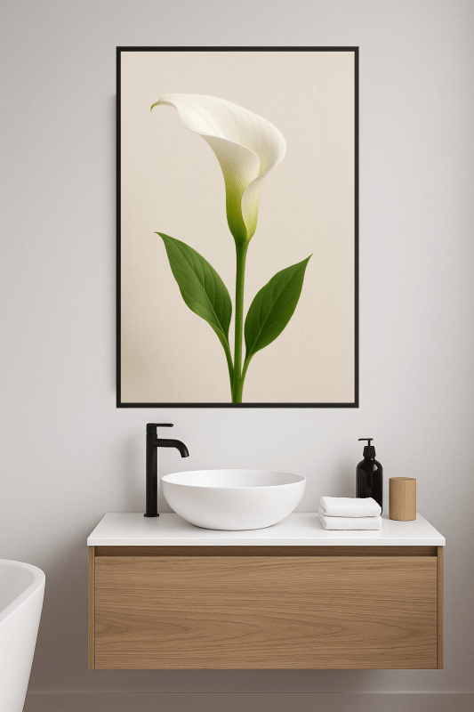 Druk Sztuki Lilii Calla - CasaNookDecor