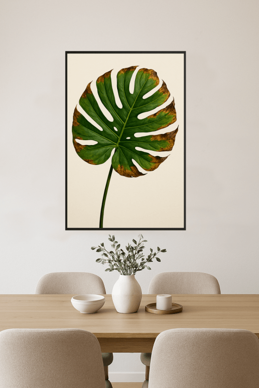 Druk Sztuki Liścia Monstery - CasaNookDecor