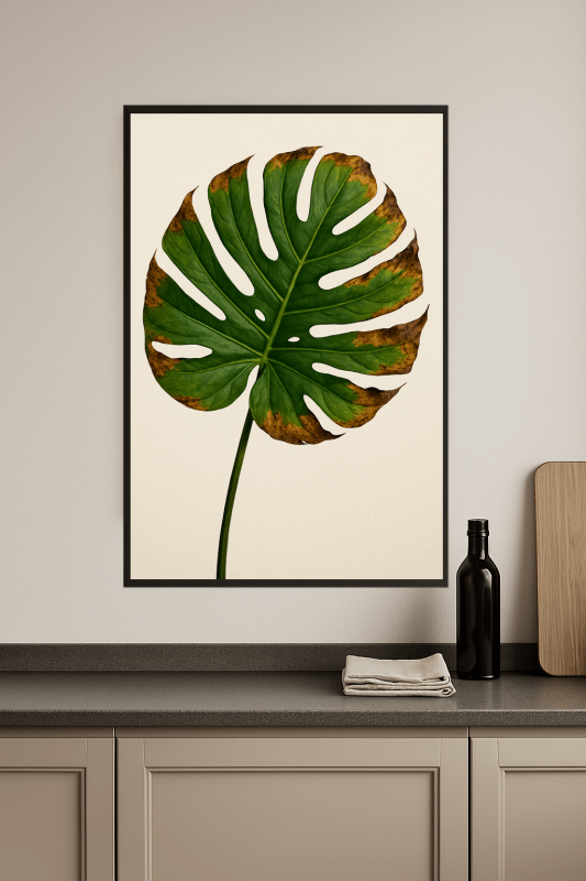 Druk Sztuki Liścia Monstery - CasaNookDecor