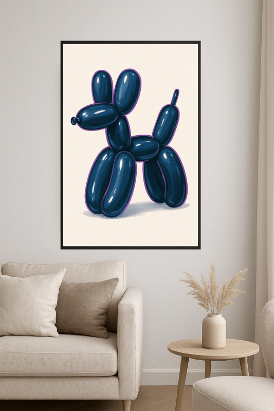 Druk Sztuki Psa Z Balonów - CasaNookDecor