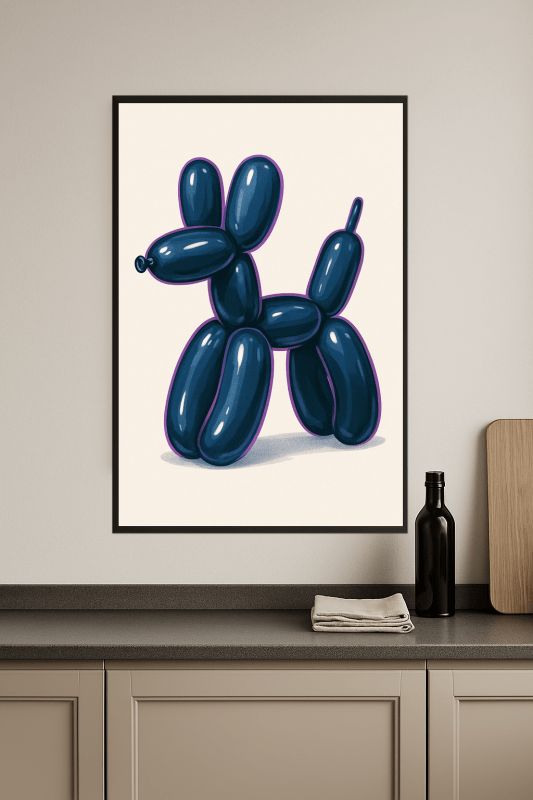 Druk Sztuki Psa Z Balonów - CasaNookDecor