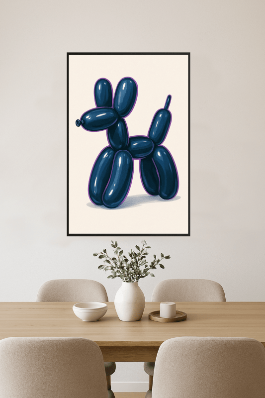 Druk Sztuki Psa Z Balonów - CasaNookDecor