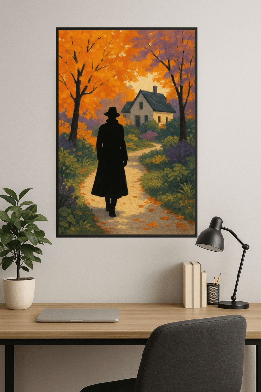 Druk Sztuki Ścieżki Jesiennej - CasaNookDecor