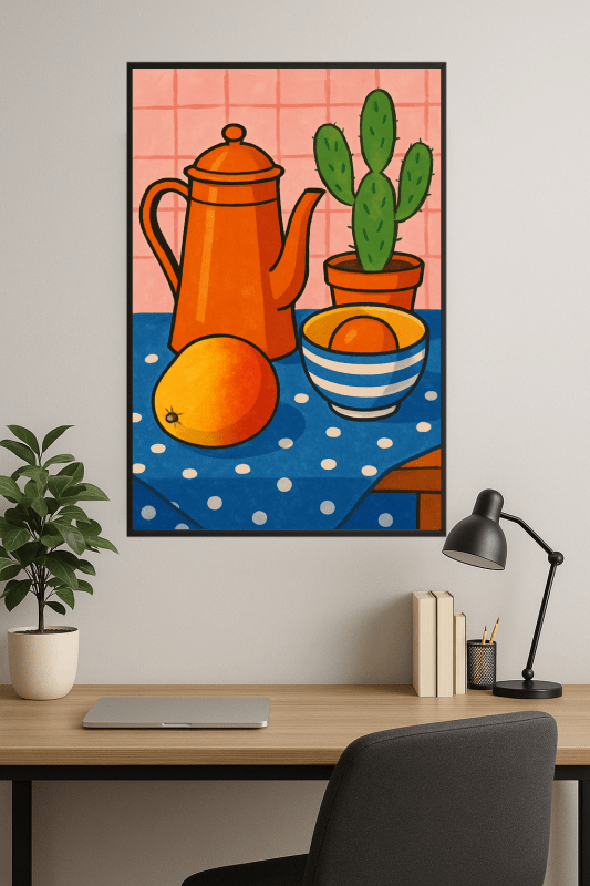 Druk Sztuki w Nastroju Wakacyjnym - CasaNookDecor