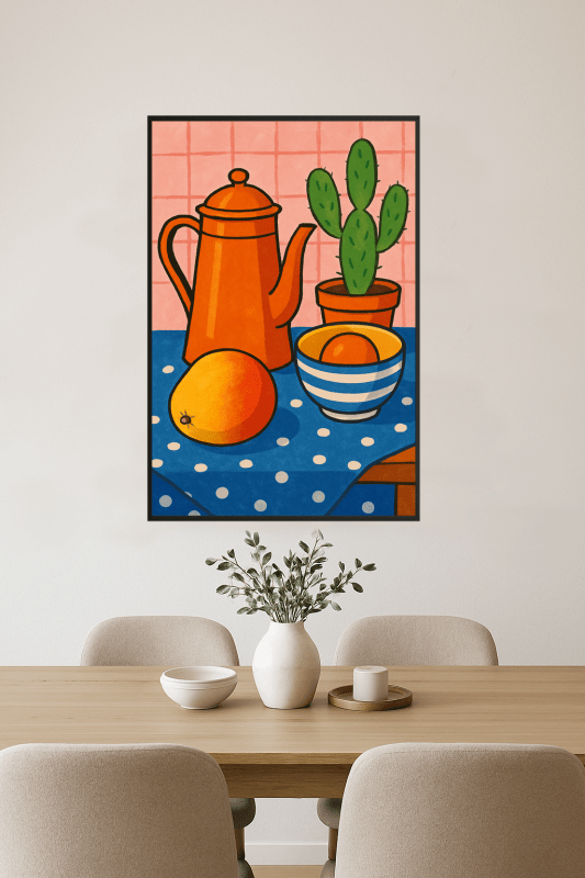 Druk Sztuki w Nastroju Wakacyjnym - CasaNookDecor