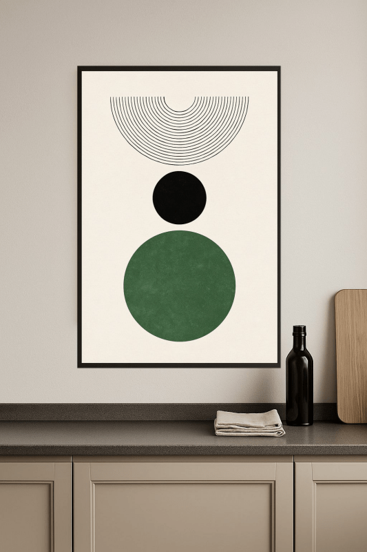 Druk Sztuki z Kształtami Geometrycznymi - CasaNookDecor