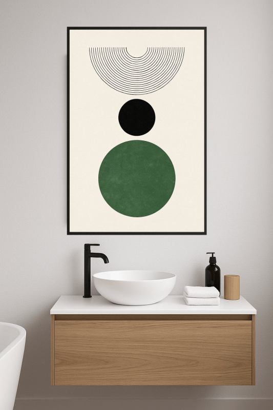 Druk Sztuki z Kształtami Geometrycznymi - CasaNookDecor