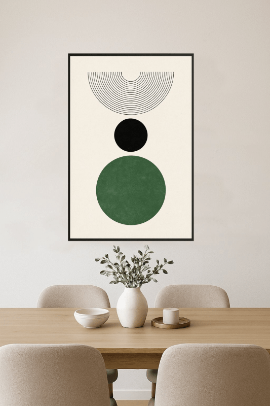 Druk Sztuki z Kształtami Geometrycznymi - CasaNookDecor