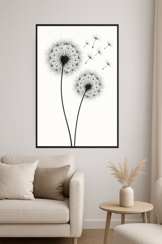 Druk Sztuki Z Mleczem - CasaNookDecor