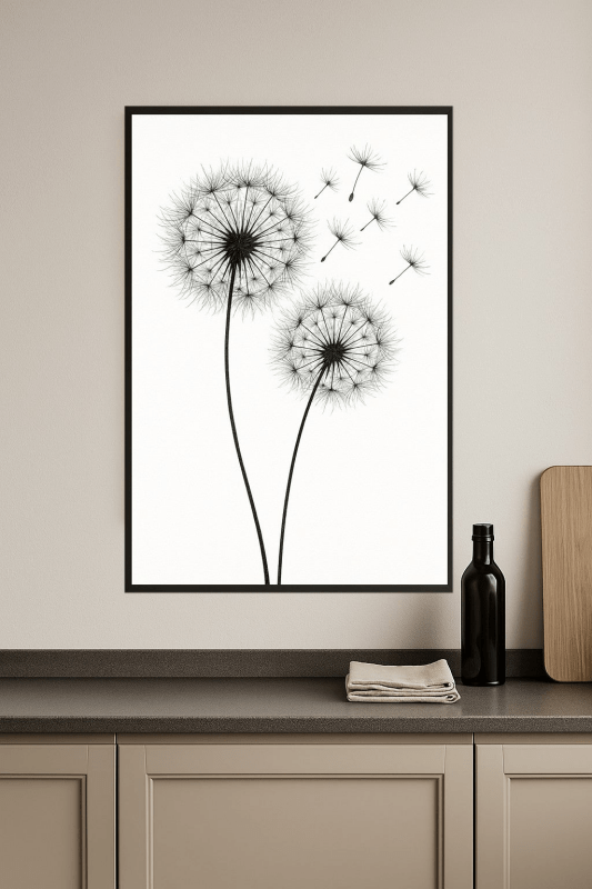 Druk Sztuki Z Mleczem - CasaNookDecor