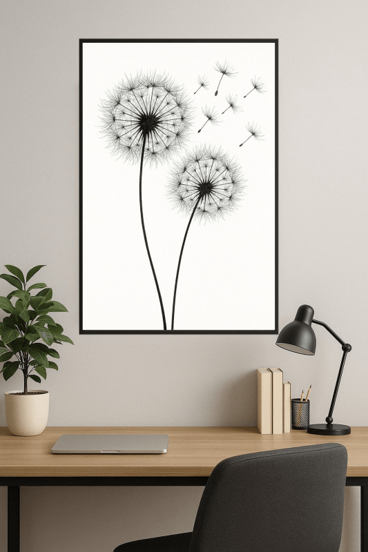 Druk Sztuki Z Mleczem - CasaNookDecor