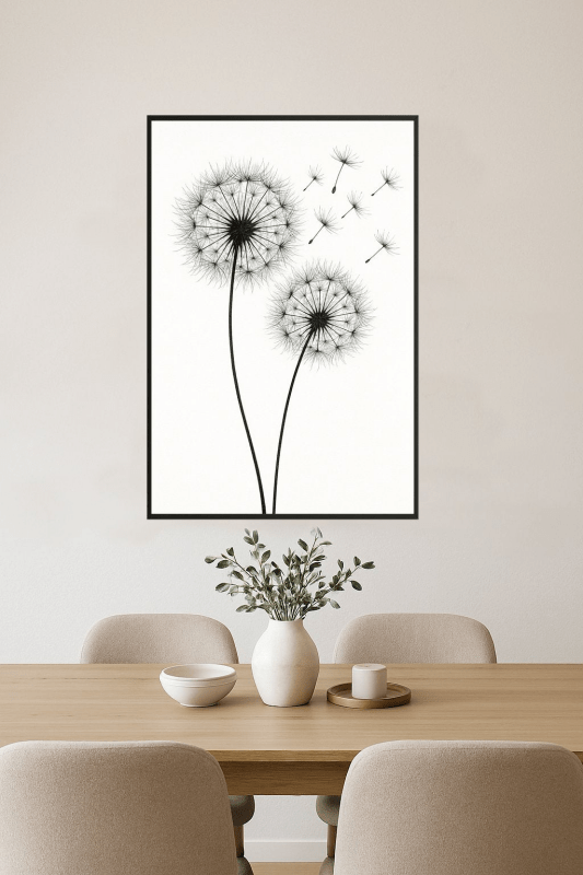 Druk Sztuki Z Mleczem - CasaNookDecor
