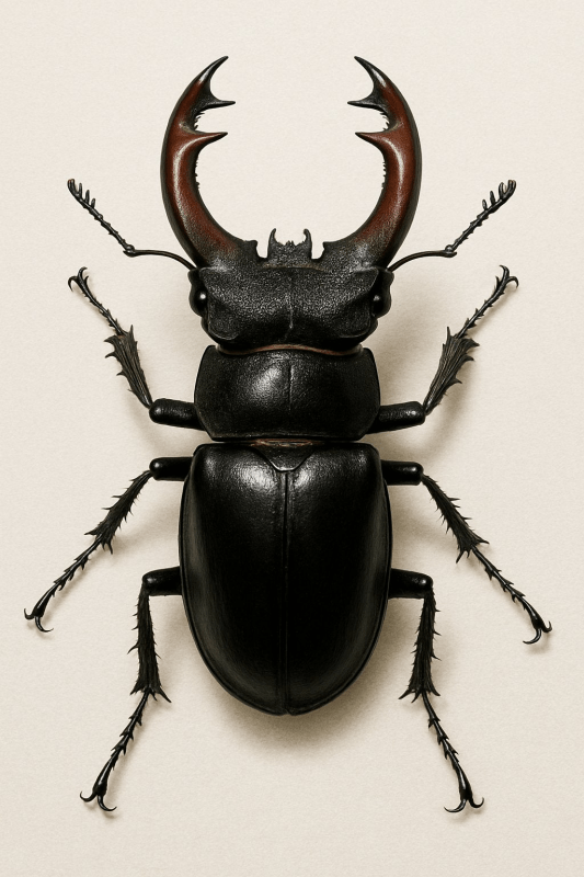 Druk Żuka Lucanus Cervus - CasaNookDecor