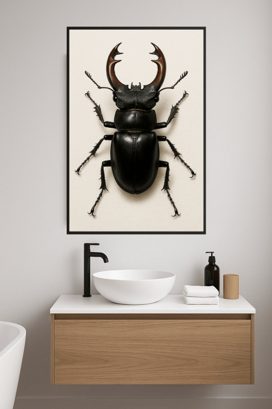 Druk Żuka Lucanus Cervus - CasaNookDecor