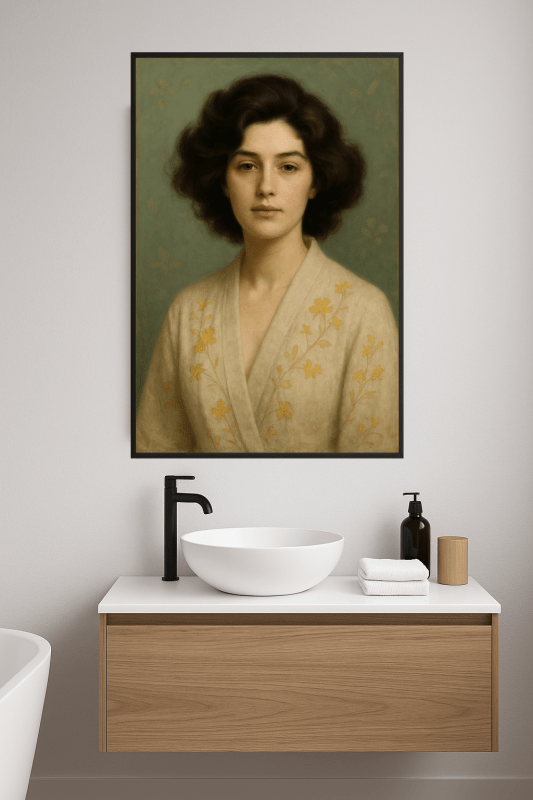 Elegancka Szlafrokowa Portret Kwiatowy - CasaNookDecor