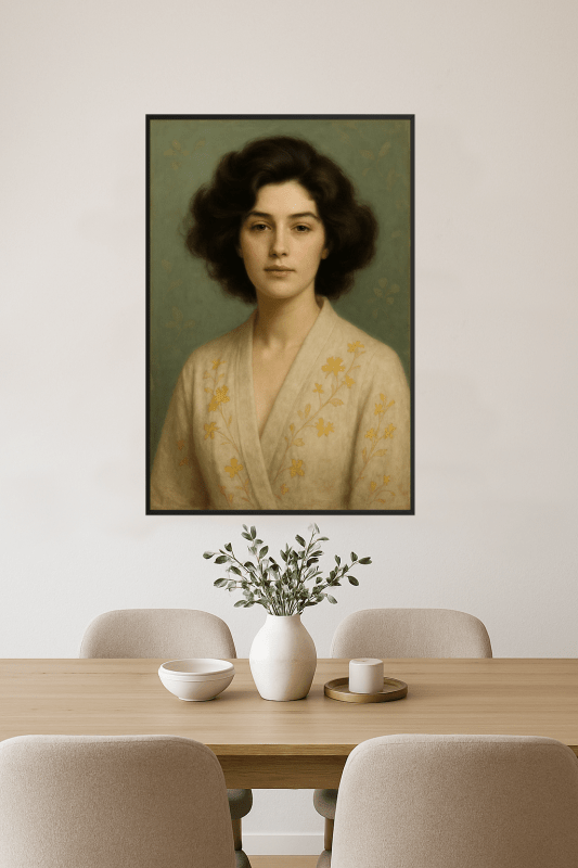 Elegancka Szlafrokowa Portret Kwiatowy - CasaNookDecor