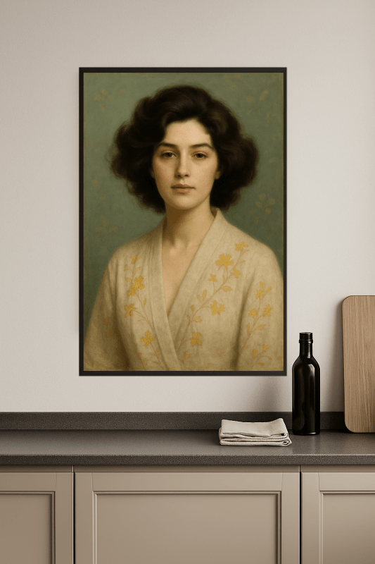 Elegancka Szlafrokowa Portret Kwiatowy - CasaNookDecor