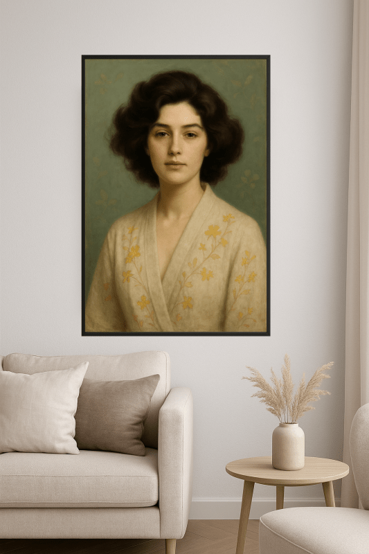 Elegancka Szlafrokowa Portret Kwiatowy - CasaNookDecor
