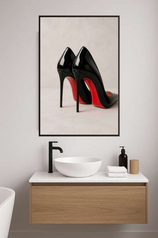 Elegancki Czarny Wysoki - CasaNookDecor