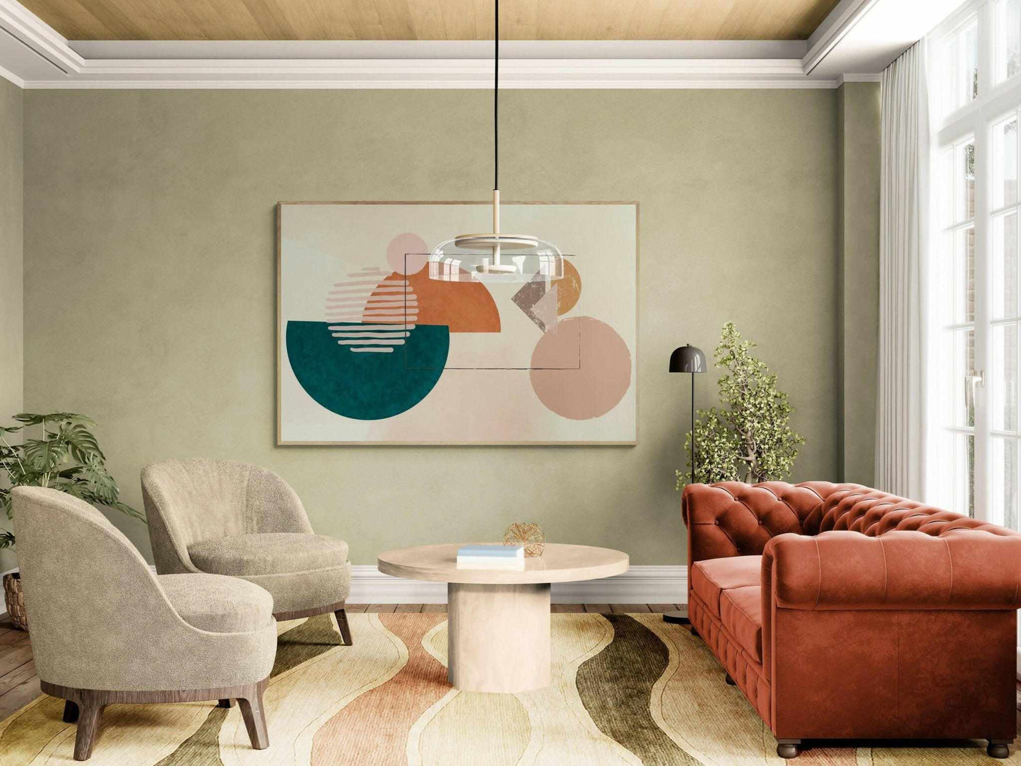 Plakat słońce Boho - cyfrowy obraz ze słońcem