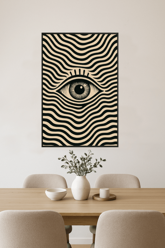 Hipnotyczny Druk Sztuki Oka - CasaNookDecor